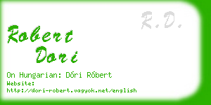 robert dori business card