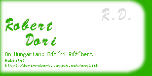 robert dori business card